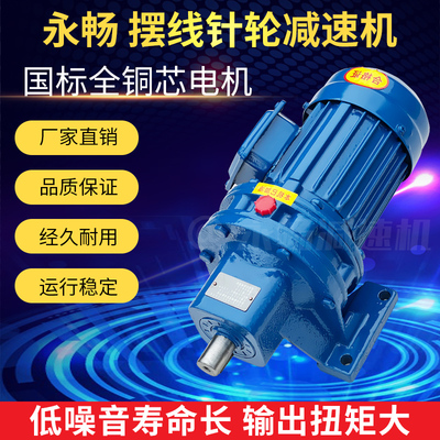 常州摆线针轮减速机BWD卧式BLD立式XW国标全铜芯电机直连式减速器