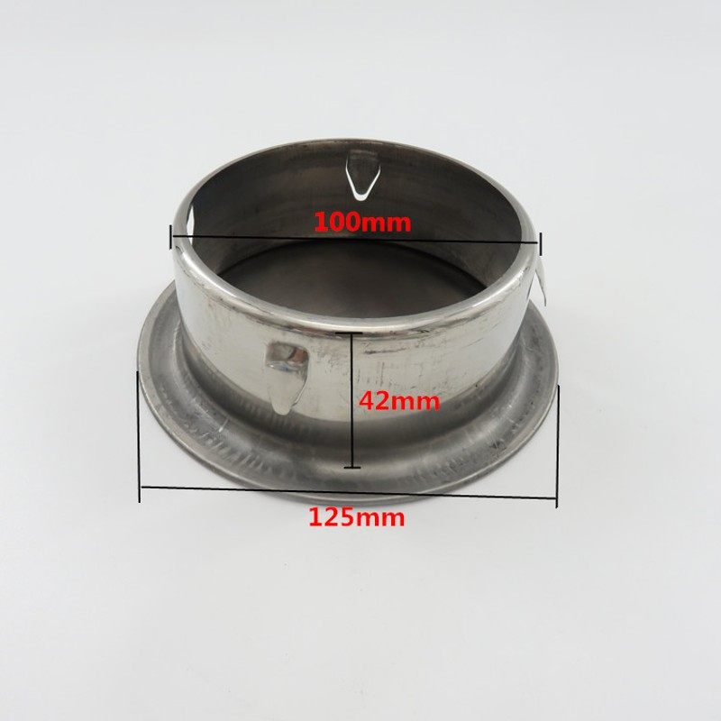 塑料管110管内插不锈钢堵头防臭pvc内堵防虫管帽头空调墙洞密封盖