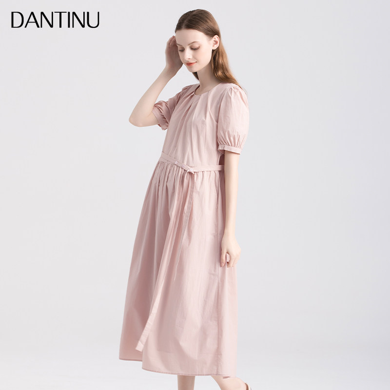 孕妇夏款连衣裙纯棉2024新款休闲大码宽松中长款小个子女夏季长裙