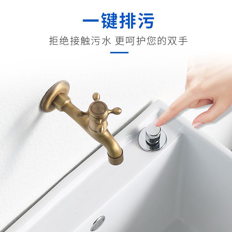 挂墙式方拖把池阳l台拖布盆卫生间墩布池家用洗拖把槽池落地式水