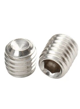 DIN916 M2X2-M2X16x不锈钢标准件304不锈钢螺丝内六角凹端紧定