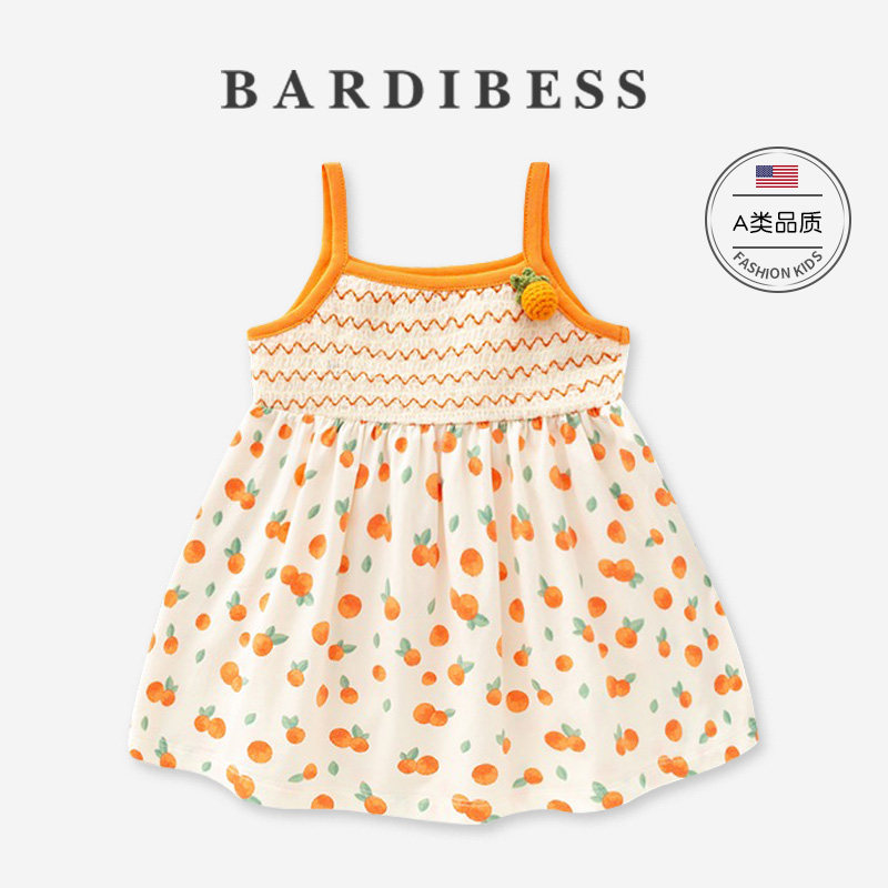 宝宝连衣裙夏季洋气时髦裙子周岁礼服婴儿衣服夏装女童吊带公主裙