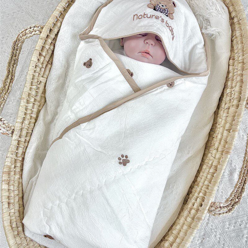 包被初生婴儿纯棉a类春夏宝宝产房新生用品可爱抱被薄款外出四季