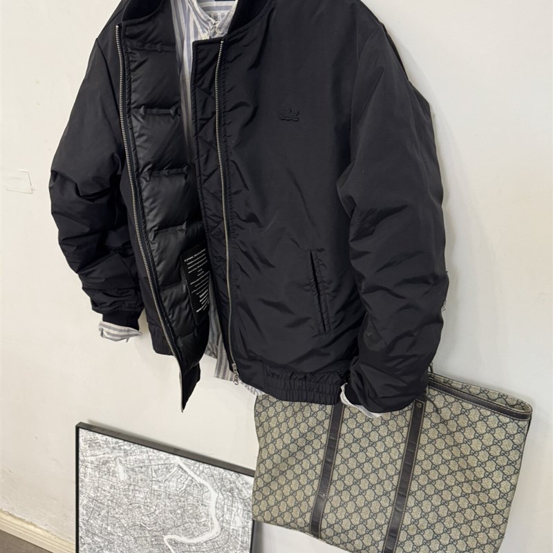 情侣款夹克棒球服保暖男款加厚冬季代工抗寒休闲潮防水短款羽绒服