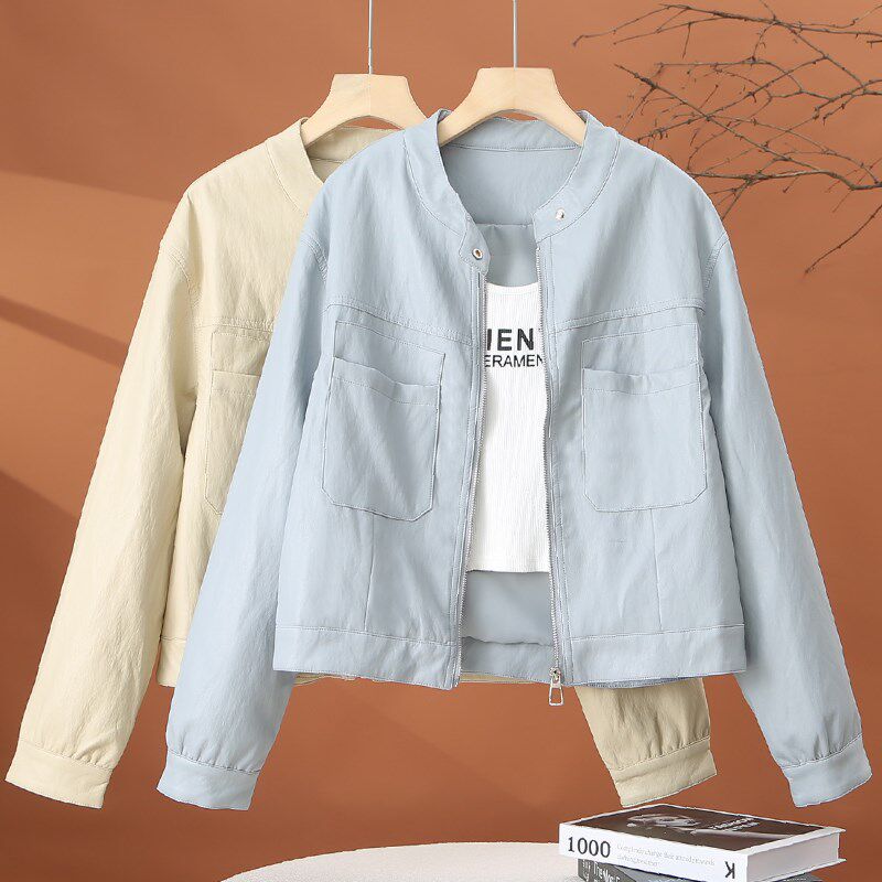 休闲棒球服夹克外套女2025年春季新款洋气减龄小个子女士短款上衣