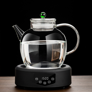 电陶炉加热玻璃烧水壶耐热加厚煮水壶茶具养生泡茶水果花茶壶套装