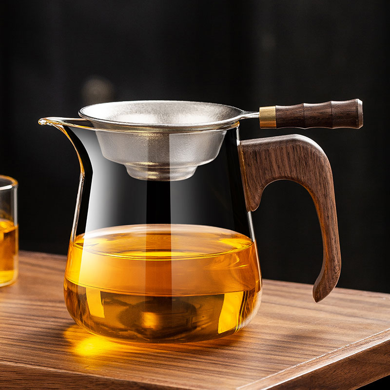 加厚耐高温玻璃公道杯茶漏套装