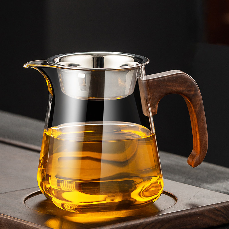 耐高温玻璃公道杯茶漏一体公杯