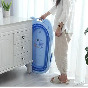 塑料儿童沐浴桶宝洗澡宝盆可坐躺新婴儿盆浴折叠生儿幼折叠浴盆儿