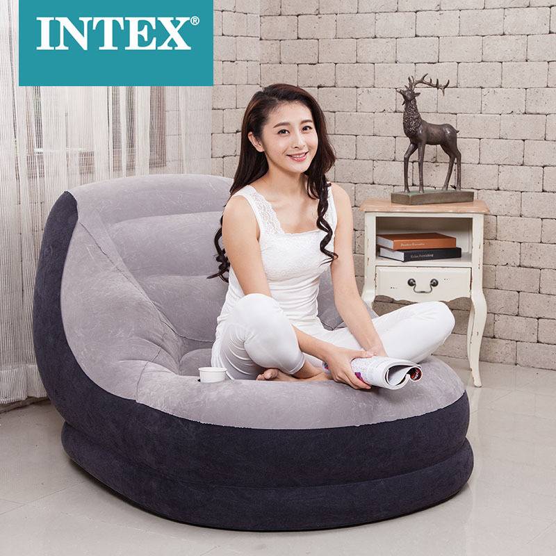 INTEX68564充气沙发懒人榻榻米沙发椅可折叠户外休闲沙发床充气床