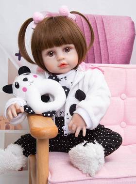 全搪胶仿娃真婴19D26-C3重生儿娃可寸洗澡19女孩Reborn源头工厂