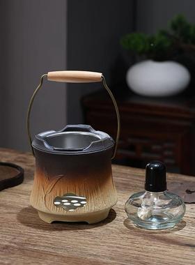 碳烧炭炉手工白泥炉围炉小精火炉炉炭木炭橄榄煮茶器酒烧水煮FWZ
