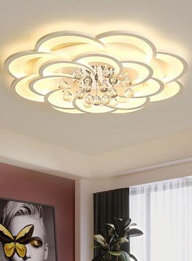 大气吸顶灯LE1D水晶客厅力灯简约代创现意个亚性卧室灯克遥控灯具