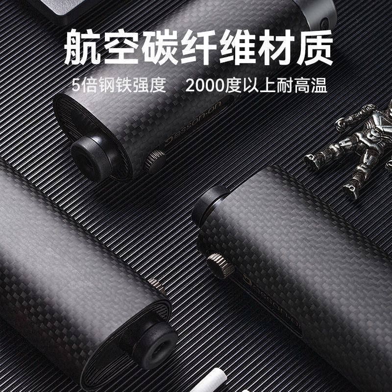 车灰缸不掉烟灰新款车碳纤维创意车载轻便内抽烟烟汽防VCB风潮流