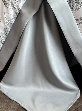 2宽0被25新浮日家纺款数码冰丝边床上用品套床11079/11单四件套