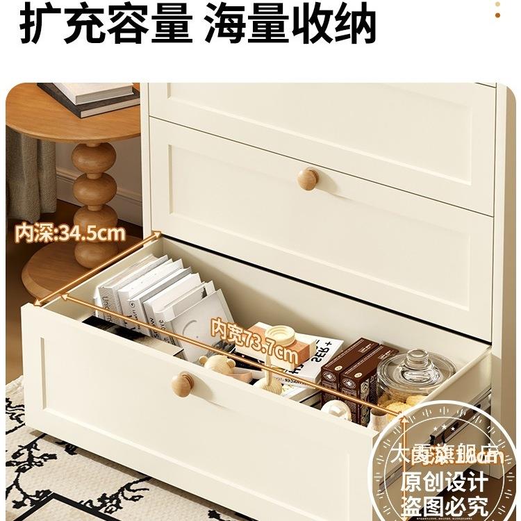 铁艺五OYZ斗柜床家用柜客厅抽屉收纳储物卧室床尾头原木风钢柜制