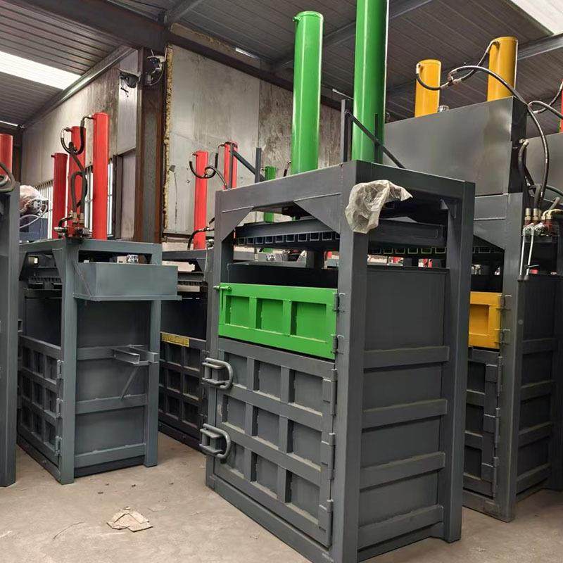 0吨棉花泡沫压3生活缩垃圾站废纸打包机塑料膜饮KMM料瓶机压包机