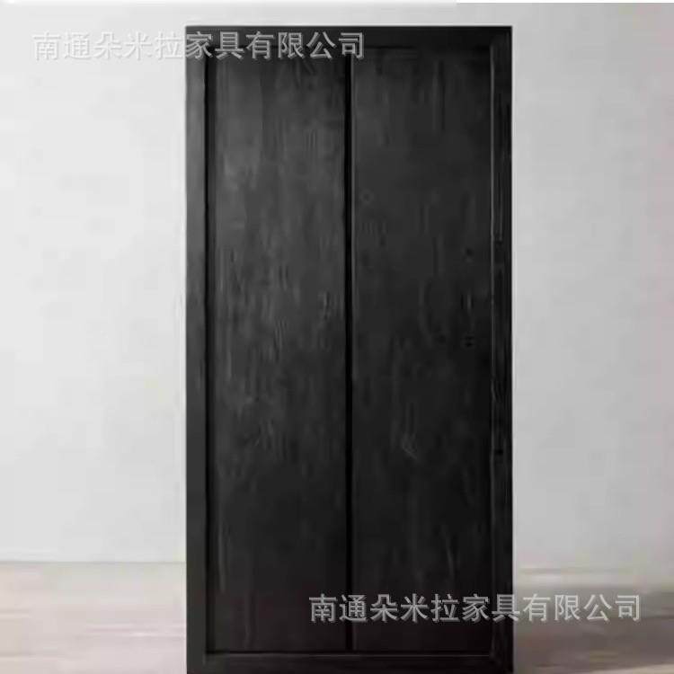 RH橡美式qjlfdyg乡村实木古旧双门复衣柜法式木储物做柜欧式两门