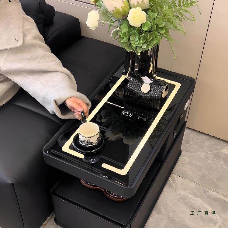 可移动茶几小985户现代简约边柜轻型奢客沙厅意式极简款新发边几