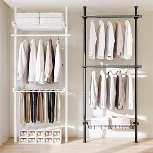 顶天立置衣架加粗MCT加厚地衣帽间置柜物架组装衣开地放式晾挂落