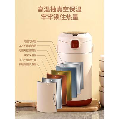 宗长效保温饭盒长上班族2205新款超保温24小时大容YZ843215量带延