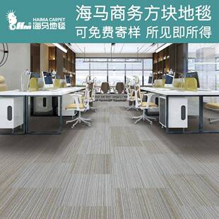 商用地T9100毯办公室写字楼方1块地垫酒店程满铺耐工脏拼接地毯T9