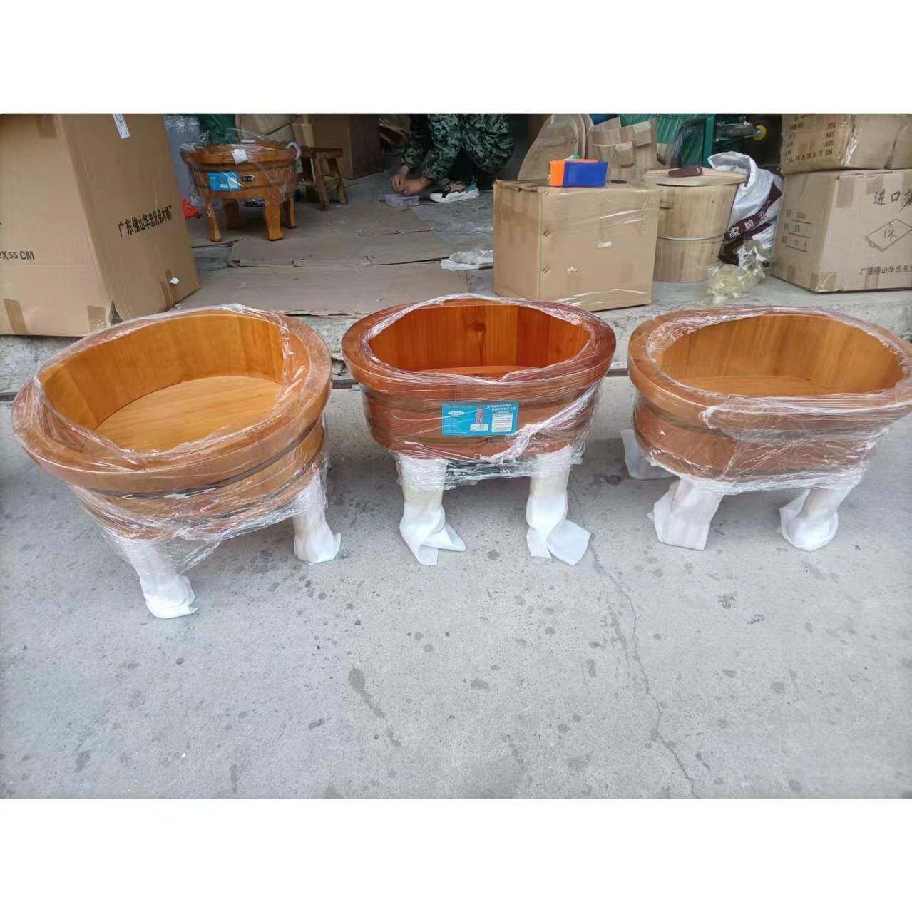 四脚盆橡足F96J5S6S浴桶泡脚盆桶洗脚木坐新品木腰子脚盆盆妇女洗