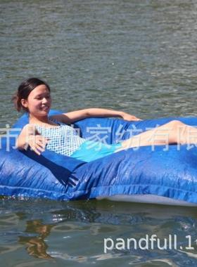 热豆袋吊床卖上游躺椅浮床直销户61762外折叠靠背水浮乐排爆款