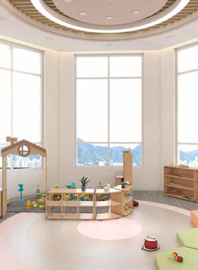 托物育桌椅床柜木XWT-1260厂合家儿童收纳区角组家具托育储实桌椅