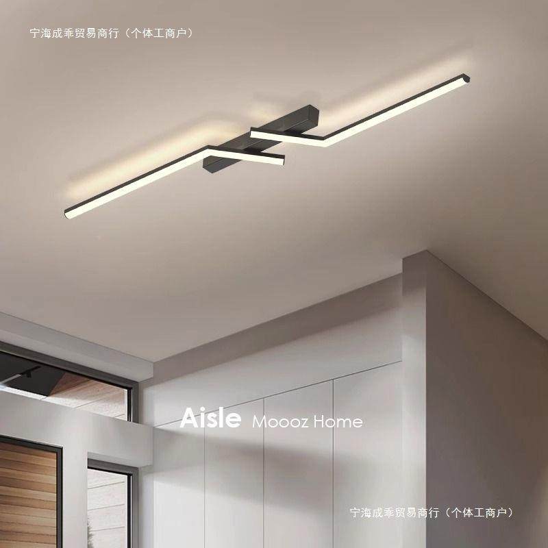 中山灯具一长字条道554灯创意台入过户玄关灯led卧室衣帽间吸阳顶