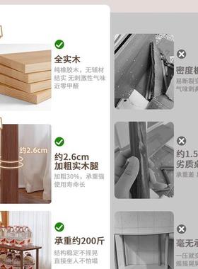 实几沙发边茶客厅小桌子可移几动985小户型卧室简易床头方桌木置B