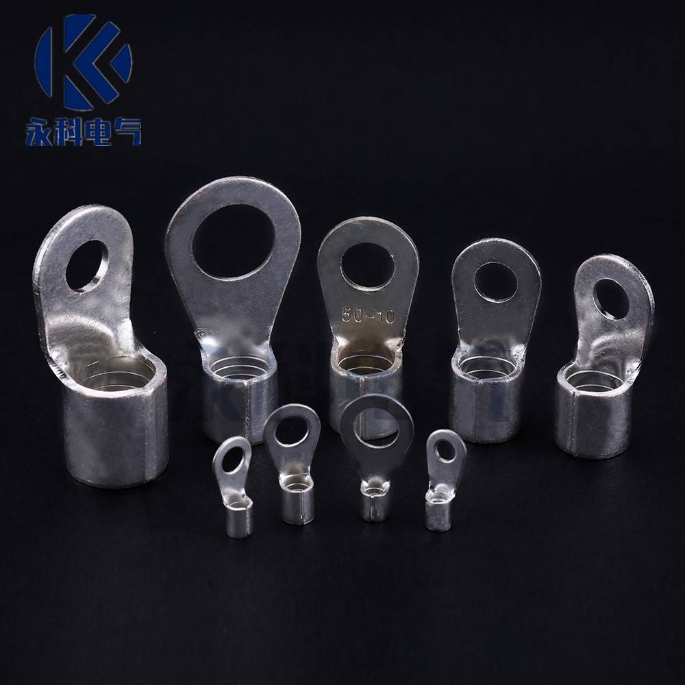 圆形O型冷压端子RV1.25-10圆形预绝缘接线端子铜鼻子 RV1-10