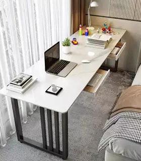 岩板234561长桌靠墙书40条cm宽双人阳台窄条桌床边工作台办公桌电