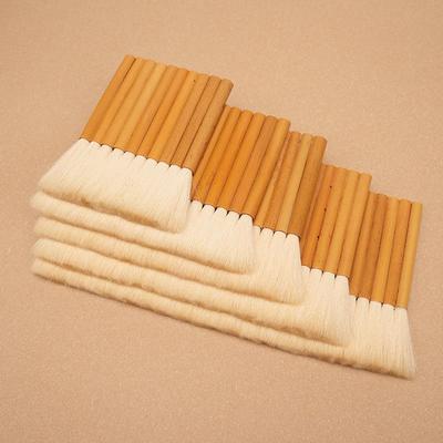 优质黄竹纯刷羊毛刷管书国画10管裱画排笔底纹刷法水彩笔刷排刷板