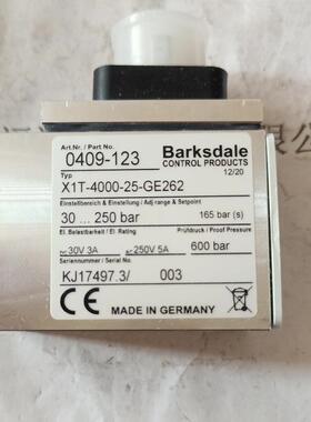 巴士德2压力L开关BARKSDAE0409123X1T--4000-5WAN-GE262