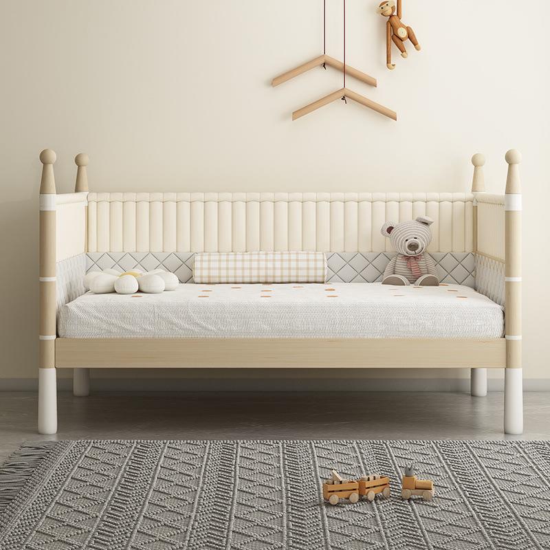 x实木儿童小拼接床加宽床卧儿144室拼接大床m带护栏儿床婴床铺现