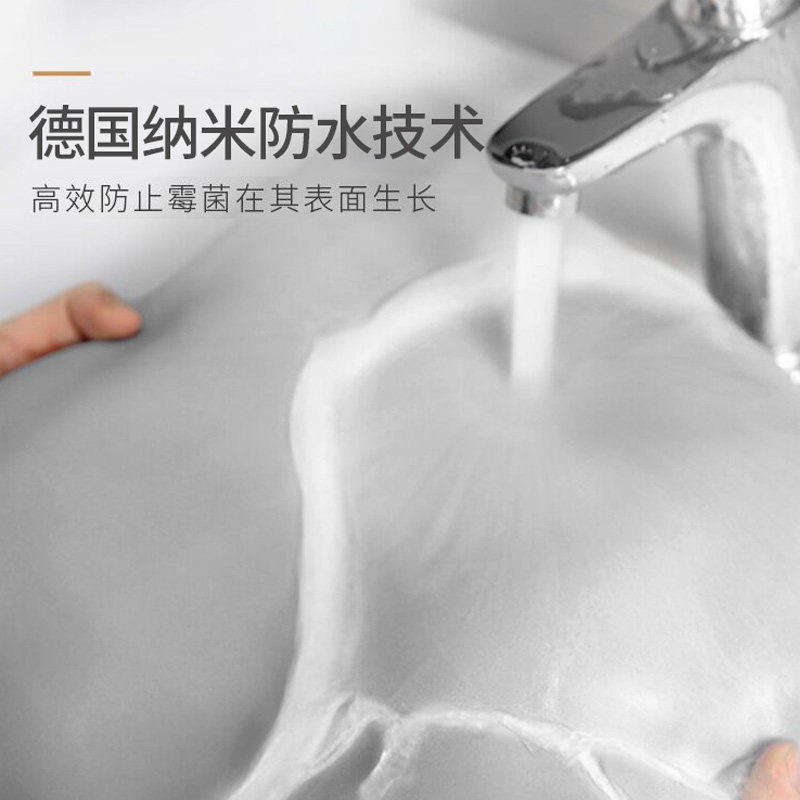 304弧形浴帘杆免打孔卫生u间干湿套装转角浴室防水布L型伸缩浴帘图片