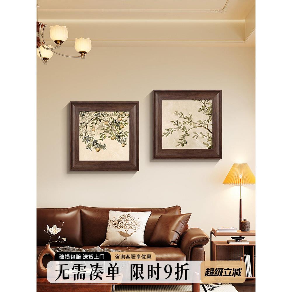 《平安果》客厅大白墙装饰画、古色古香鲜花门厅、餐厅挂画、高端
