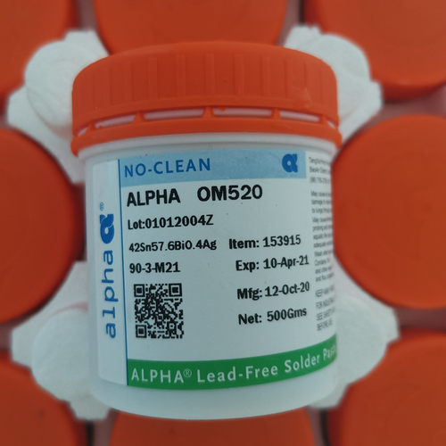 爱法ALPHA阿尔法OM520 CVP520 OM550 OM535低温超细无铅焊锡膏