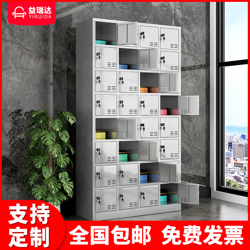 不锈钢食堂40门碗柜多门员工餐盘柜工厂餐厅储物餐具饭盒柜碗筷柜