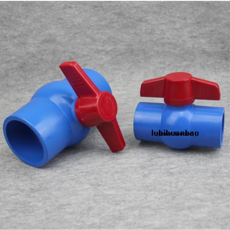 联塑PVC球阀 蓝色UPVC阀门 塑料球阀 PVC阀门 水阀UPVC配件20/25