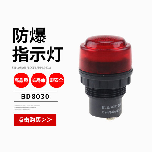 防爆信号灯 BA8050 BA8030防爆指示灯LED 防爆配电箱用 开孔30mm