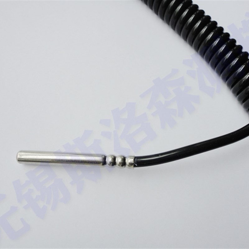 PT100 PT1000 热电阻 防水弹簧线温度传感器 防水温度传感器