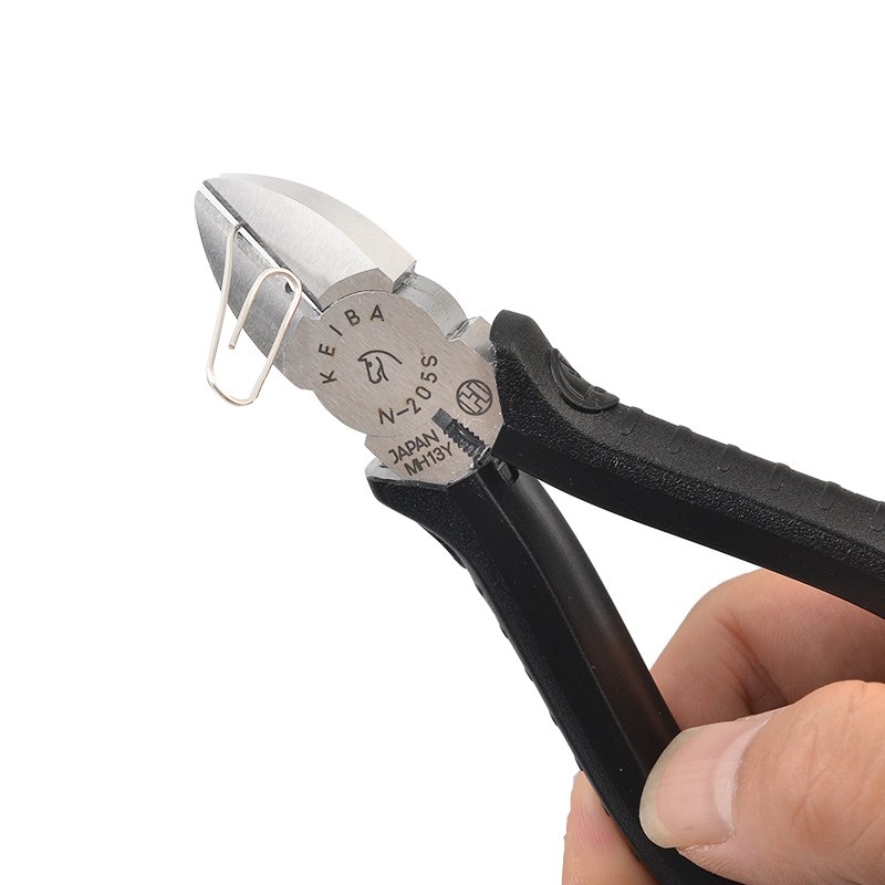 日本马牌KEIBA电工斜嘴钳斜口钳斜咀钳N-205S/206S/207 5寸125mm