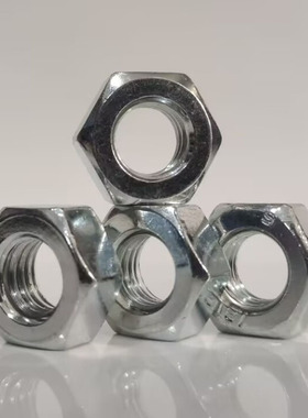 国标镀锌六角螺母螺帽螺丝帽螺丝母M2M3M4M5M7M8M10M12M14M16M24