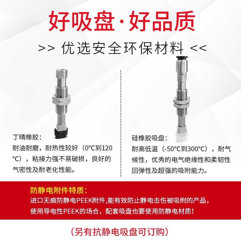 SAO6*10N/WS-EI20/30/40/50RA6-M10真空吸盘SAO6*10N-EI10RA6-M10