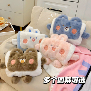 暖手抱枕公仔插手可爱充电加热冬天学生痛经缓解神器娃娃捂暖手宝