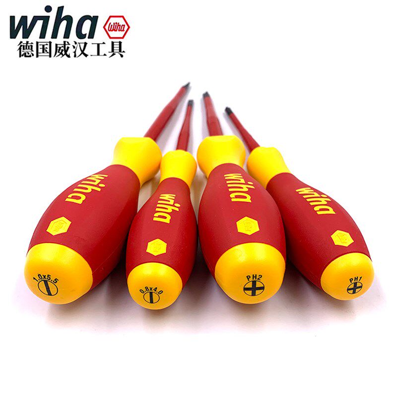 德国wiha威汉进口电工绝缘十字一字螺丝刀3.5mm端子起子批PH1 2