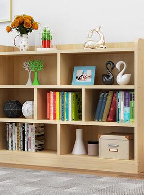 实木SHH书架落地置儿童简书柜组合格家子柜易矮柜用简约现代物柜