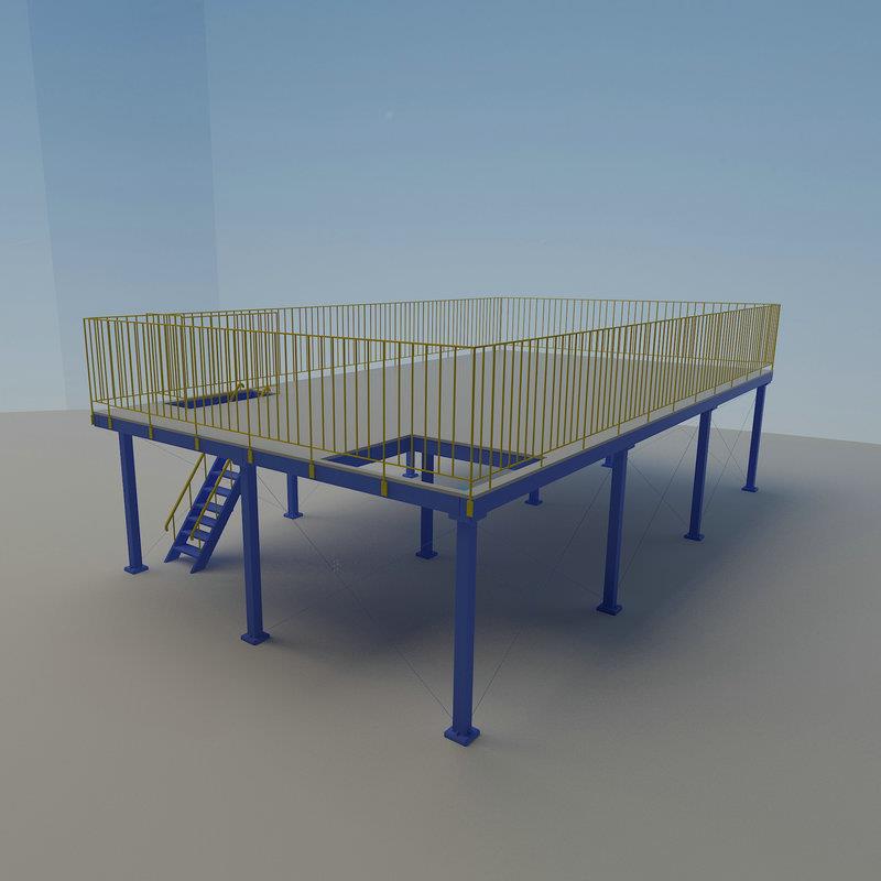 重型货钢制钢结构平架仓货储IBZ架车台间二层阁楼重型钢平台承重